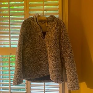Women Time and Tru size XL zip up fluffy jacket